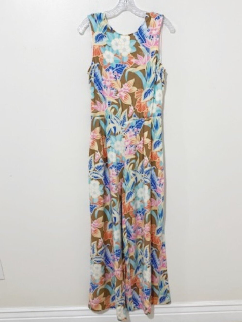 J. McLaughlin Rebekka Sleeveless Wide Leg Jumpsuit Tropical Floral Small